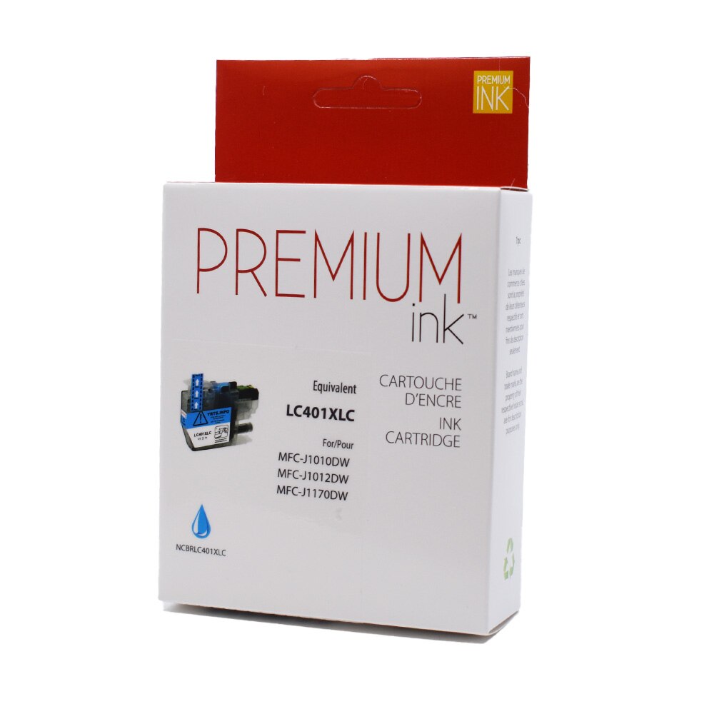 Brother LC401XLCS Alternative Premium Ink Dye Cyan 500 copies